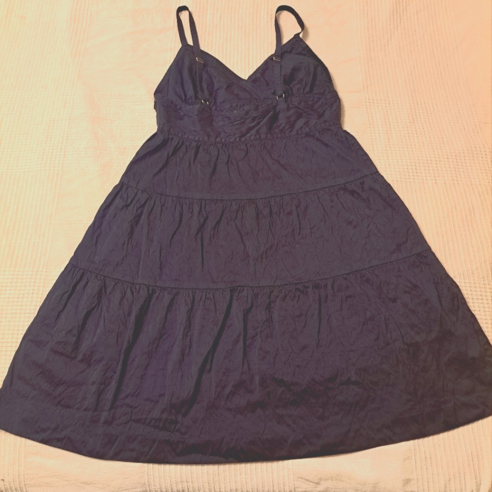 THEORY Fit & Flare Silk Dress. - Picture 3 of 5